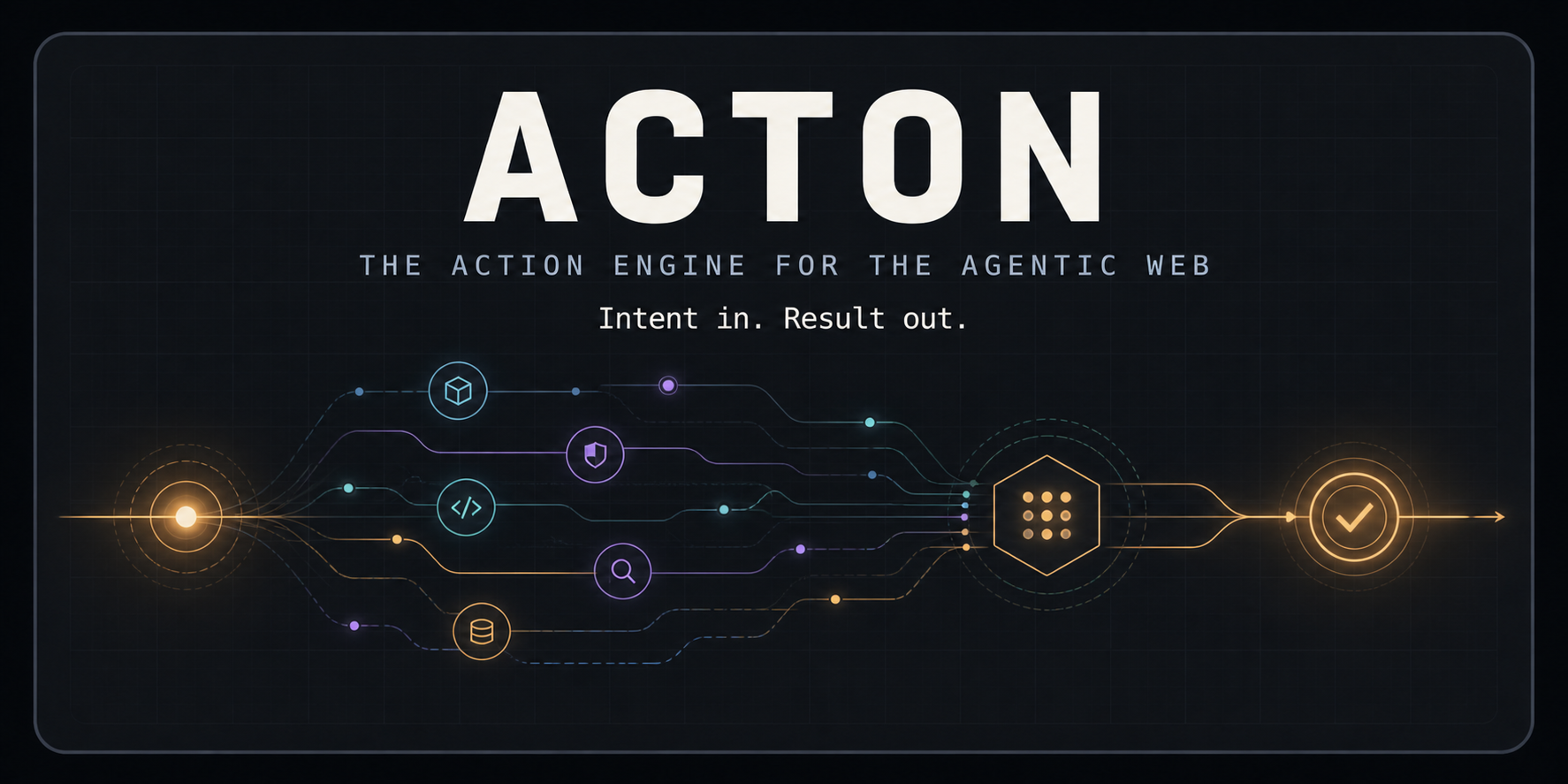 Acton, the action engine for the agentic web