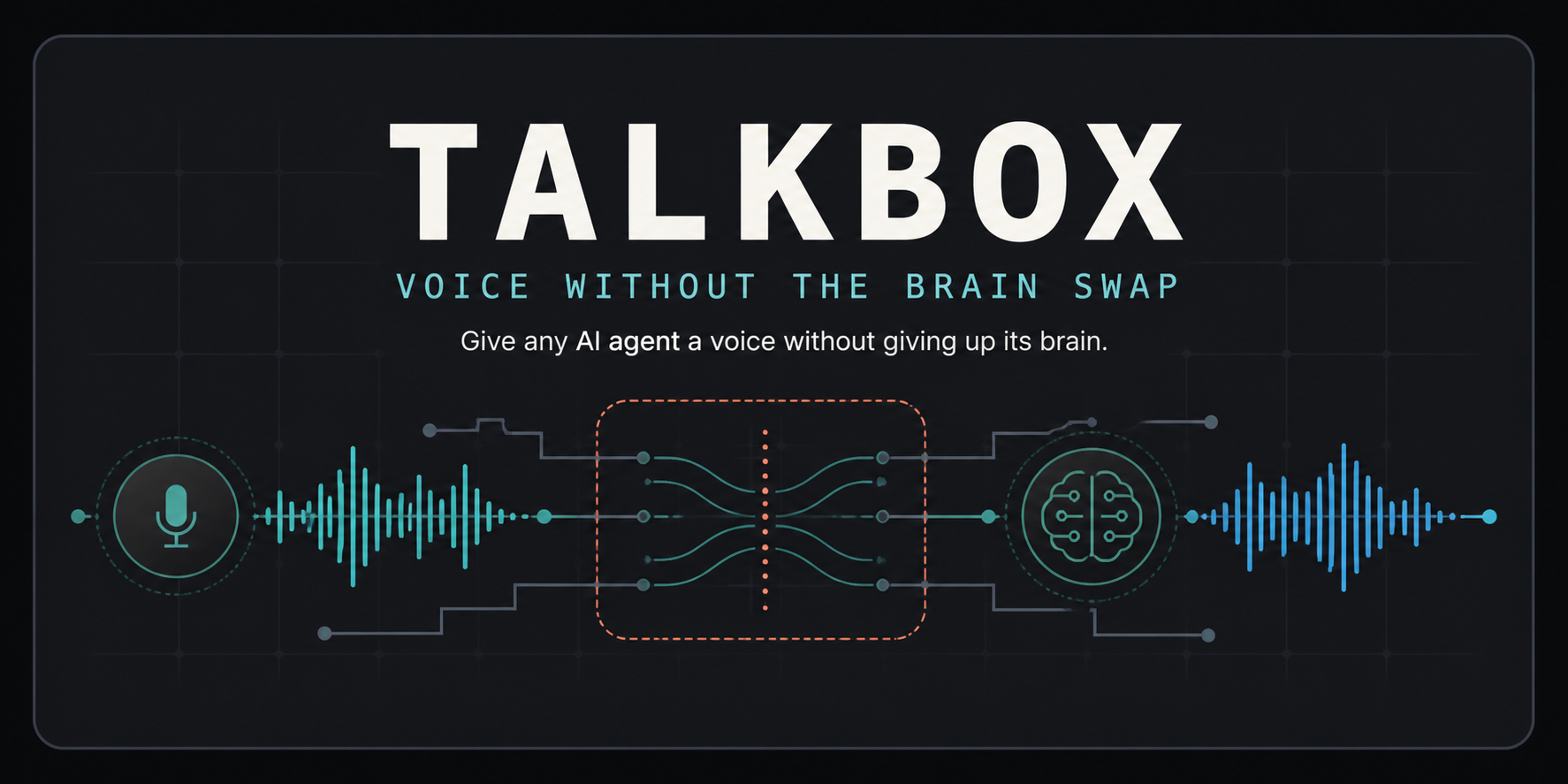 Talkbox, voice without the brain swap